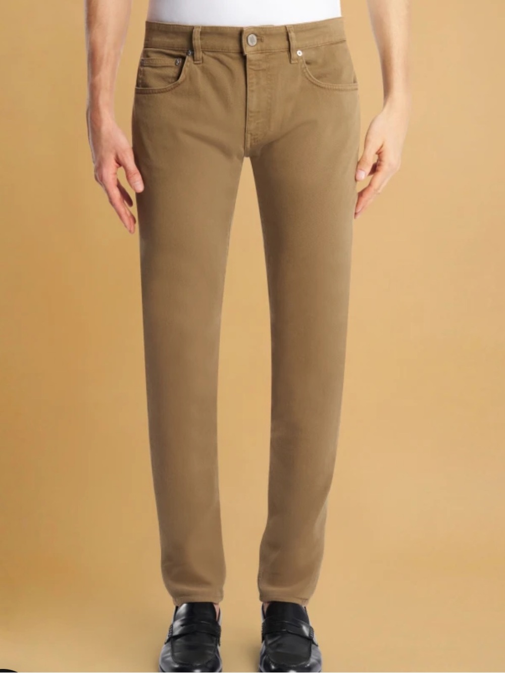 PT Torino Jazz Slim Straight Men’s Jeans Khaki Brown Casual Size 32 New